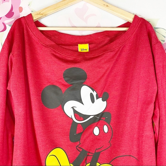 NEW Disney Red Mickey Mouse Pullover Sweater - Picture 3 of 8